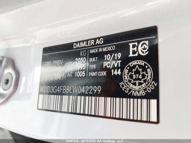 WDD3G4FB8LW042299 Mercedes-Benz m260