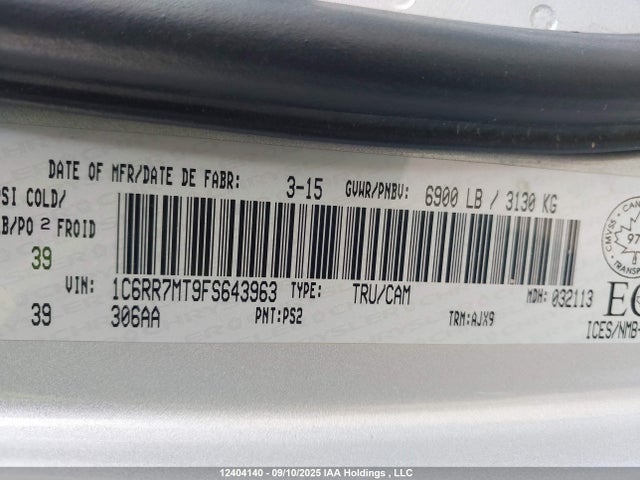 RAM 2015 2015 1C6RR7MT9FS643963 Image 19