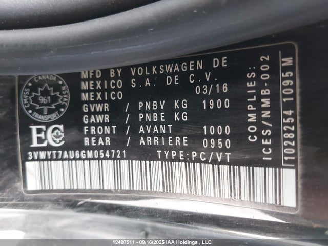 3VWYT7AU6GM054721 Volkswagen Golf GTI