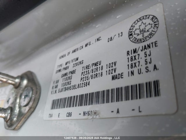 5J8TB4H53EL802564 Acura j35z2