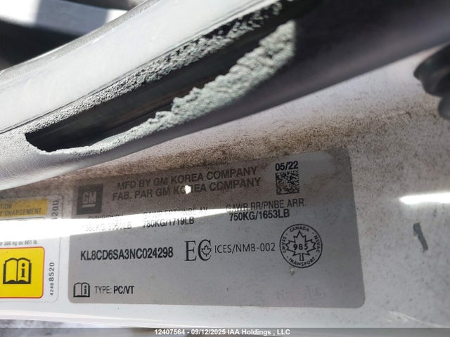 Chevrolet lv7 2022 KL8CD6SA3NC024298 Image 18
