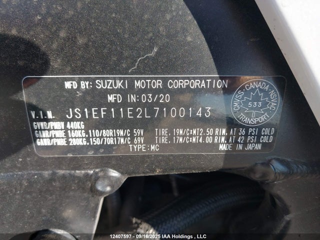 JS1EF11E2L7100143 Suzuki U502