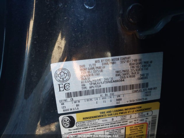 1FMJU1JT8NEA60394 Ford gtdi