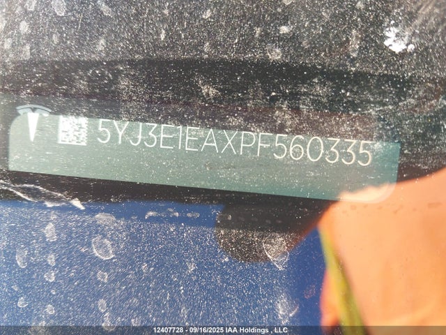 5YJ3E1EAXPF560335 Tesla MODEL 3