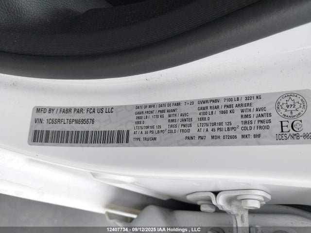 RAM 1500 2023 1C6SRFLT6PN695676 Image 9