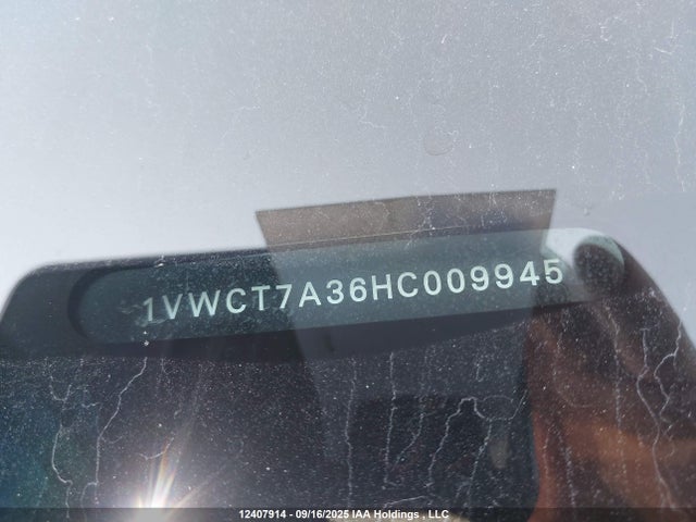 1VWCT7A36HC009945 Volkswagen 1.8 tsi