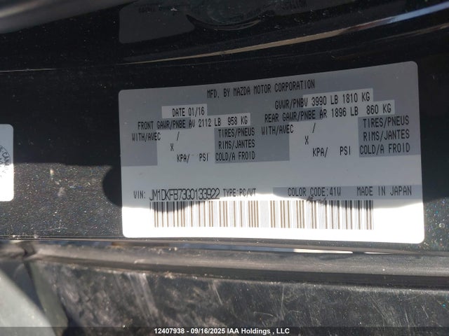 Mazda pe 2016 JM1DKFB73G0133922 Image 9