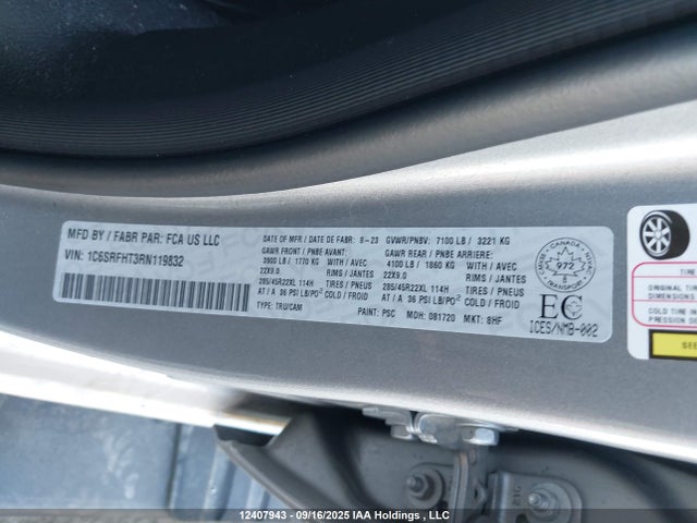RAM 1500 Limited 2024 1C6SRFHT3RN119832 Image 9