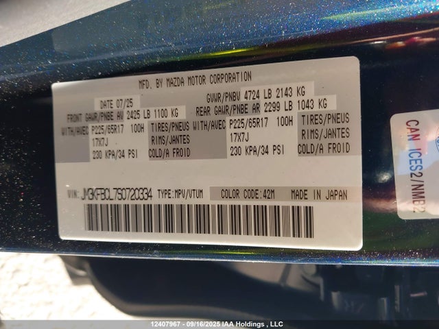 JM3KFBCL7S0720334 Mazda py