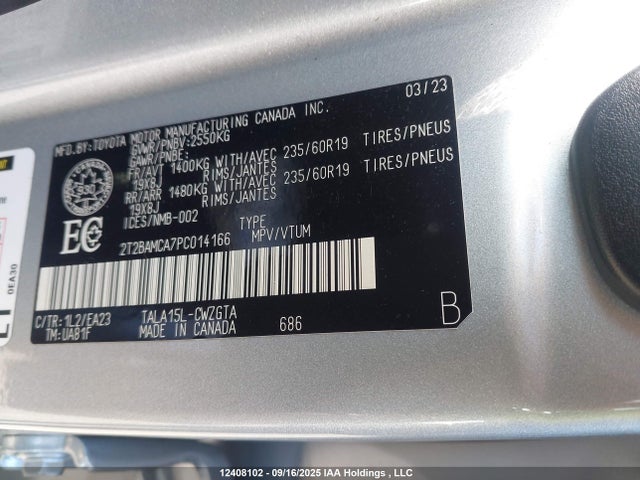 Lexus t24a-fts 2023 2T2BAMCA7PC014166 Image 9