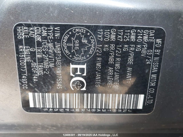Nissan Rogue 2024 JN8BT3AB7RW175345 Image 18
