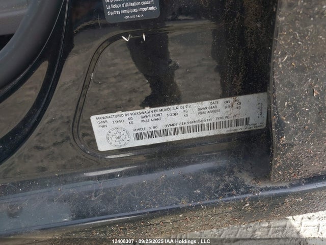 12408307 :رقم المزاد ، 3VWDF71K96M656516 vin ، 2006 Volkswagen Jetta 2.5 مزاد بيع