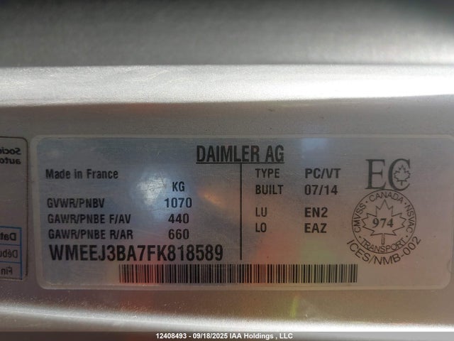 Smart Fortwo 2015 WMEEJ3BA7FK818589 Image 19