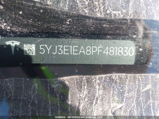 5YJ3E1EA8PF481830 Tesla MODEL 3