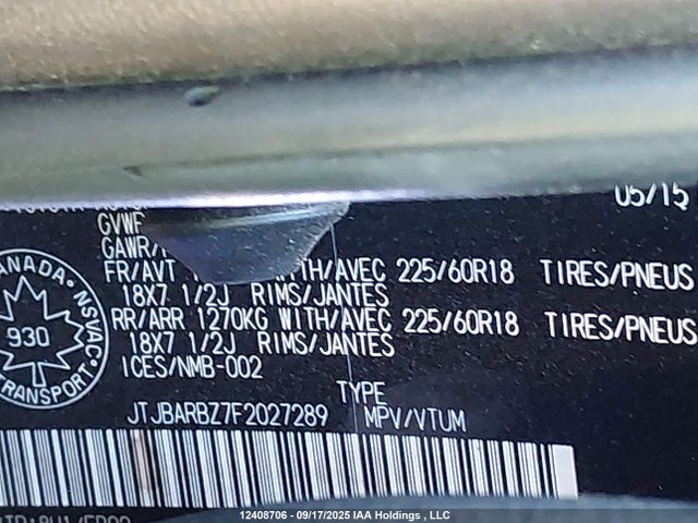 JTJBARBZ7F2027289 Lexus 8ar-fts