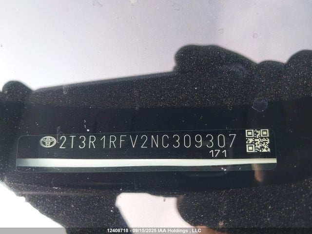 Toyota a25a-fks 2022 2T3R1RFV2NC309307 Image 20