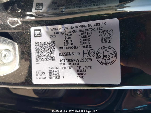 1GTP2DEK6S1226079 GMC l3b