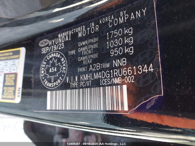 Hyundai mpi nu pe 2024 KMHLM4DG1RU661344 Image 19