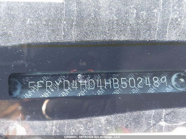 5FRYD4H04HB502489 Acura j35y5