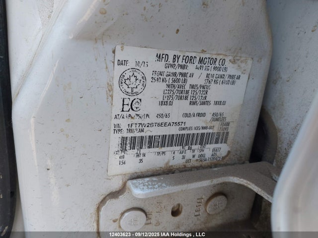Ford 2014 2014 1FT7W2BT6EEA75571 Image 9