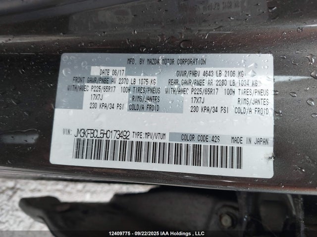 Mazda py 2017 JM3KFBCL5H0173492 Image 19