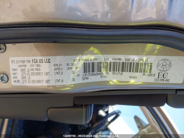 Auction sale of the 2016 Jeep Cherokee Latitude, vin: 1C4PJMCS8GW284825, lot number: 12409780