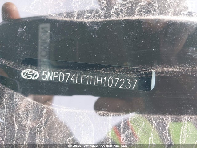 5NPD74LF1HH107237 Hyundai 2017