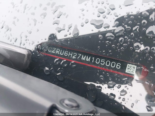 3CZRU6H27MM105006 Honda r18z9