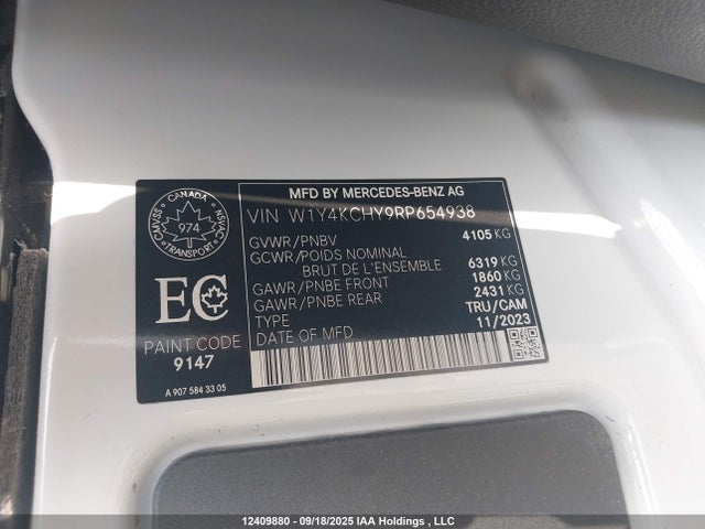 W1Y4KCHY9RP654938 Mercedes-Benz om654