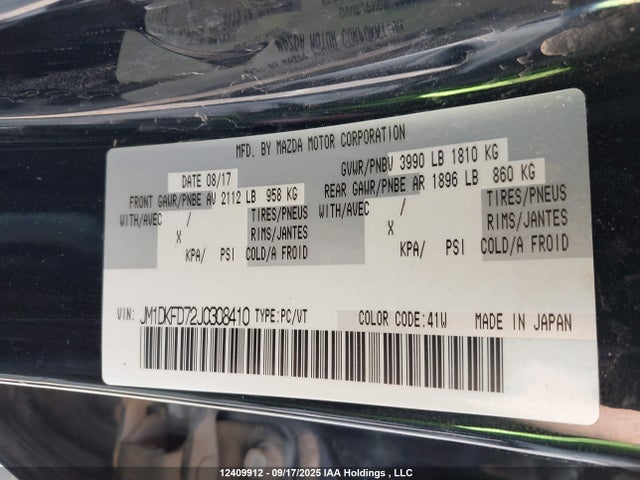 Mazda pe 2018 JM1DKFD72J0308410 Image 19