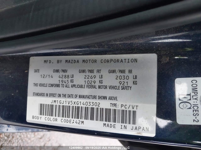 JM1GJ1V5XG1403302 Mazda py
