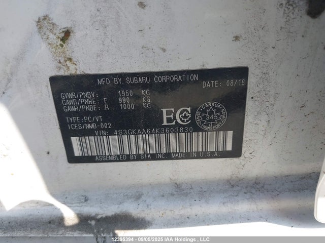 Subaru Impreza 2019 4S3GKAA64K3603830 Image 9