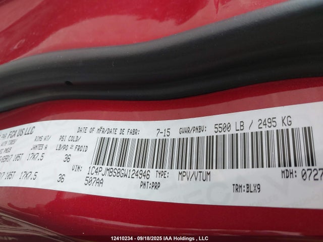 1C4PJMBS8GW124946 Jeep Cherokee