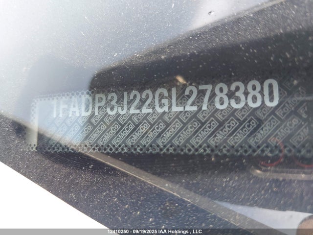 Ford 2016 2016 1FADP3J22GL278380 Image 9