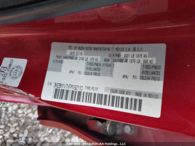 3MZBM1V7XFM182110 Mazda pe