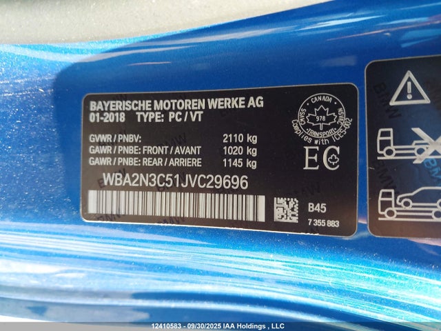 BMW M240i 2018 WBA2N3C51JVC29696 Image 9