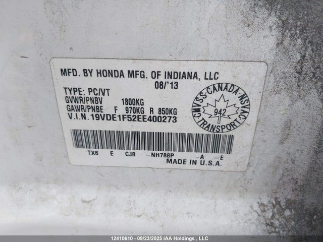 Acura r20a5 2014 19VDE1F52EE400273 Image 17
