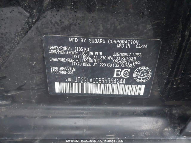 Subaru na 2024 JF2GUADC8RH364244 Image 9