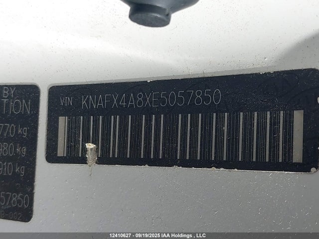 KNAFX4A8XE5057850 KIA Forte