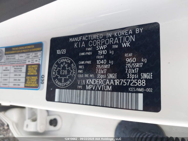 KNDERCAA1R7572588 KIA nu mpi