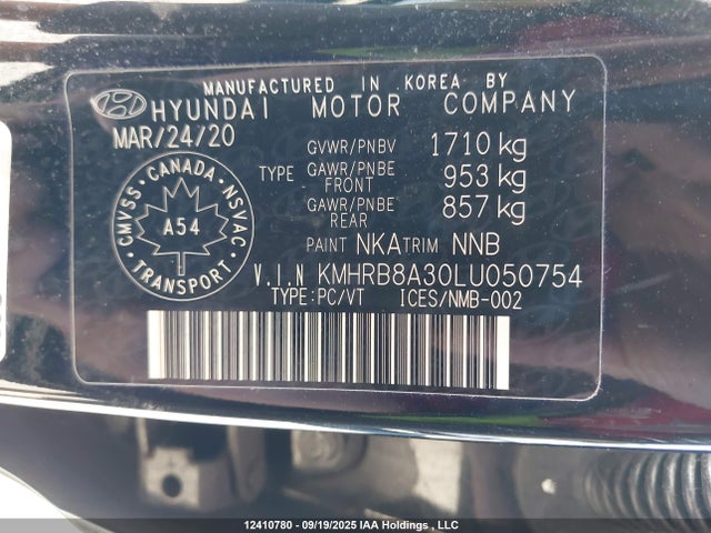 Hyundai mpi gamma ii 2020 KMHRB8A30LU050754 Image 9