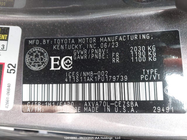 4T1S11AK1PU179739 Toyota a25a-fks