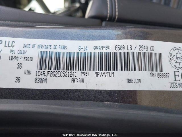 Jeep 2014 2014 1C4RJFBG2EC531241 Image 9