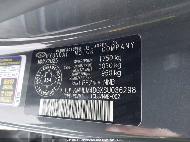 KMHLM4DGXSU036298 Hyundai mpi nu pe