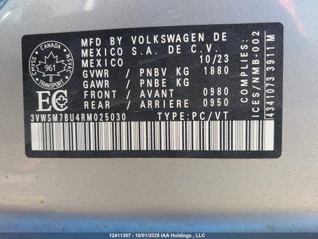 3VWSM7BU4RM025030 Volkswagen Jetta