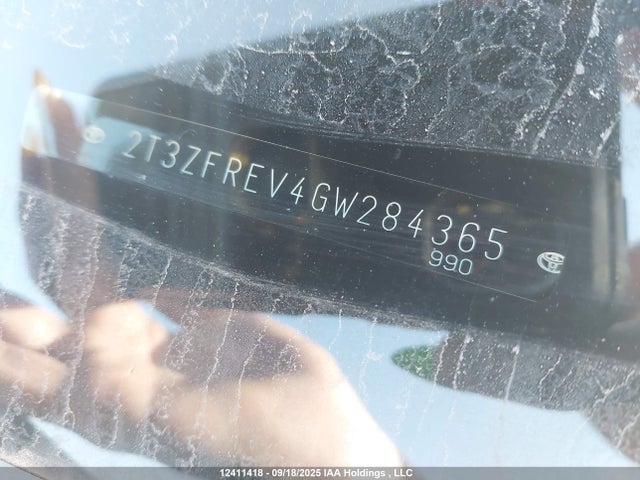 2T3ZFREV4GW284365 Toyota 2ar-fe
