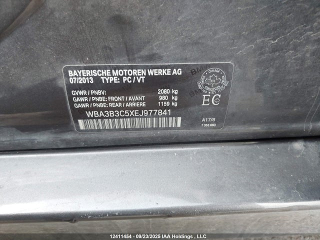 WBA3B3C5XEJ977841 BMW 2014
