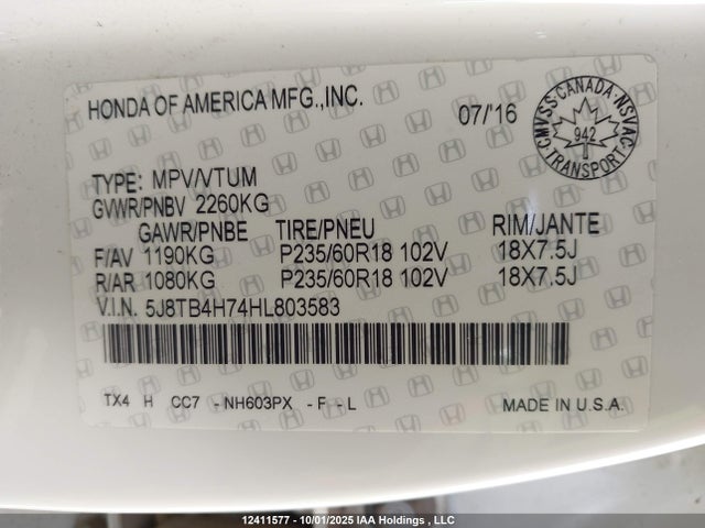 Acura Rdx Advance 2017 5J8TB4H74HL803583 Image 9