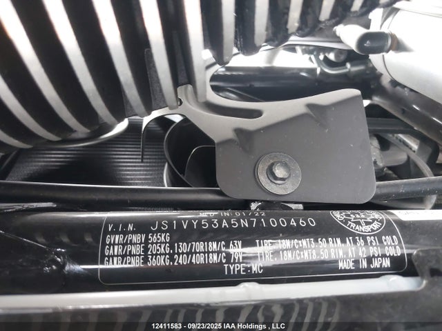 JS1VY53A5N7100460 Suzuki Y505-