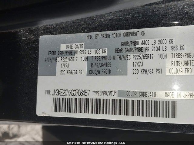 JM3KE2CYXG0708457 Mazda py